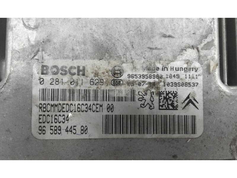 Recambio de centralita motor uce para peugeot 307 (s1)    |   ... | 0 - 2005 referencia OEM IAM  0281011629 9653958980