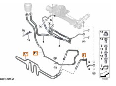Recambio de tubo para bmw 3 (e90) 320 d referencia OEM IAM 32416796350 32416796351 17117522050