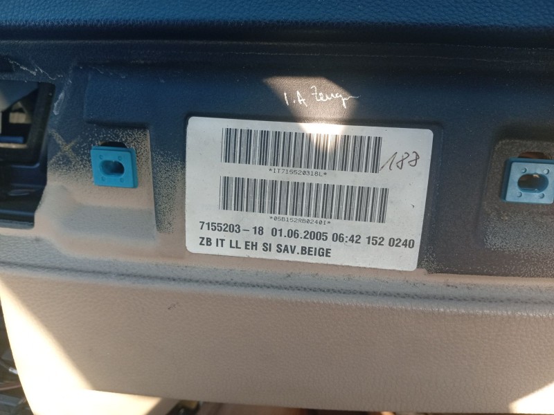 Recambio de salpicadero para bmw 3 (e90) 320 d referencia OEM IAM 51457155770 51459120329 / 715520318 51459125812 / 51457155769