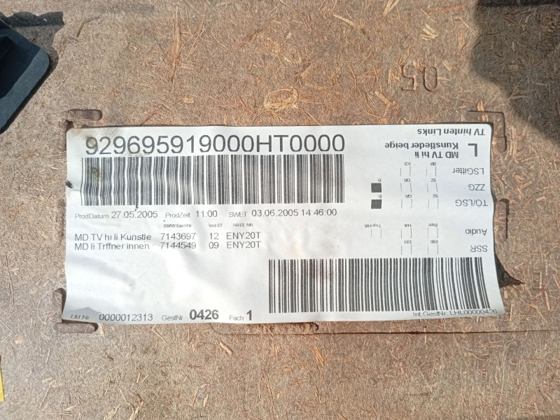 Recambio de guarnecido puerta trasera izquierda para bmw 3 (e90) 320 d referencia OEM IAM  51417144545 