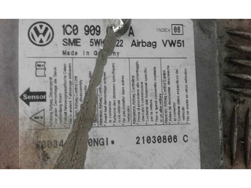 Recambio de centralita airbag para seat toledo (1m2) 1.6 16v   |   0.99 - 0.04 | 1999 - 2004 | 105 cv / 77 kw referencia OEM IAM