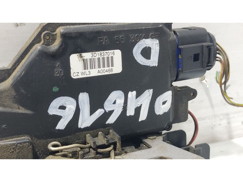 Recambio de cerradura puerta delantera derecha para skoda octavia berlina (1z3) active referencia OEM IAM 3D1837016AC  