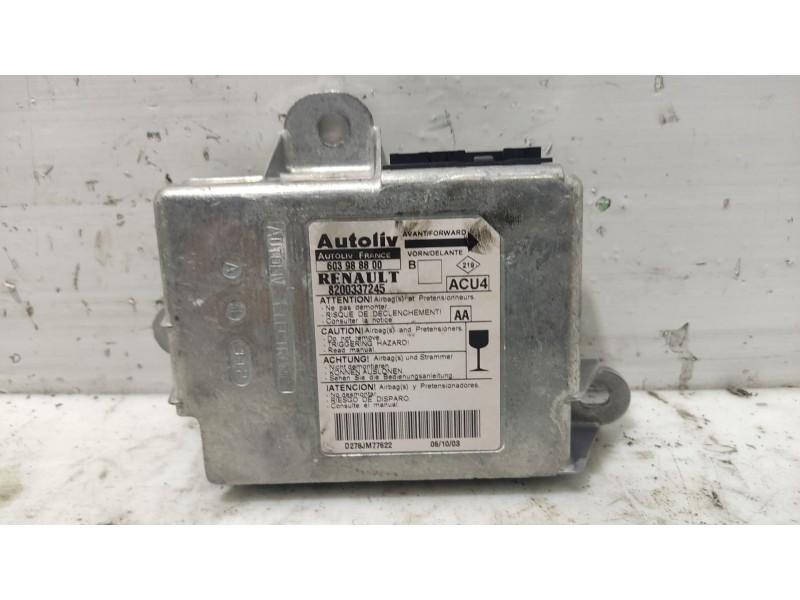 Recambio de centralita airbag para renault megane ii berlina 5p referencia OEM IAM 820033724  603988800