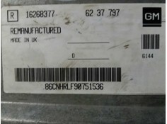 Recambio de centralita motor uce para  referencia OEM IAM 16268377 6237797  2