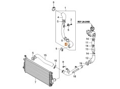 Recambio de tubo para kia carens iii monospace (un) 2.0 crdi 140 referencia OEM IAM 2826327480  