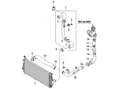 Recambio de tubo para kia carens iii monospace (un) 2.0 crdi 140 referencia OEM IAM 2826427451  