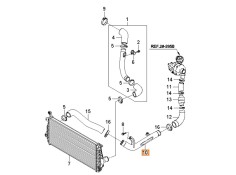 Recambio de tubo para kia carens iii monospace (un) 2.0 crdi 140 referencia OEM IAM 2825127480  