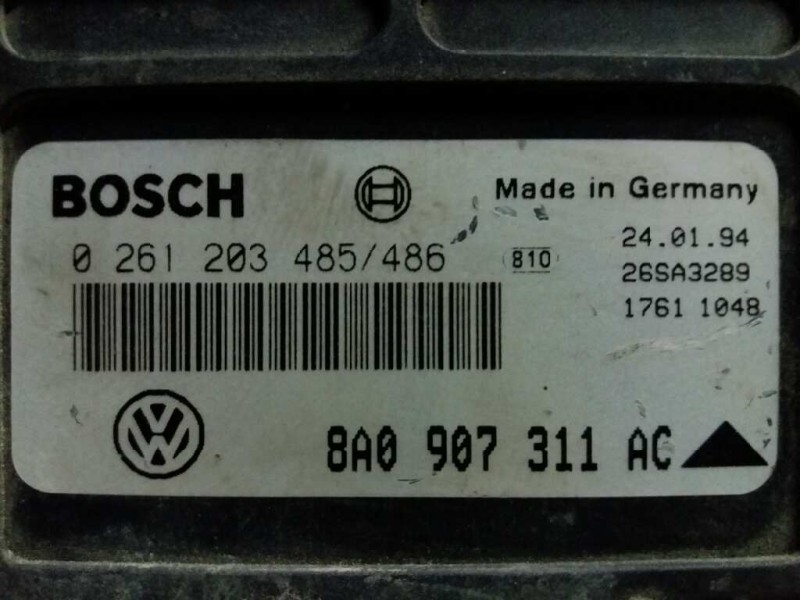 Recambio de centralita motor uce para volkswagen vento (1h2) cl   |   0.91 - ... | 1991 | 90 cv / 66 kw referencia OEM IAM 02612