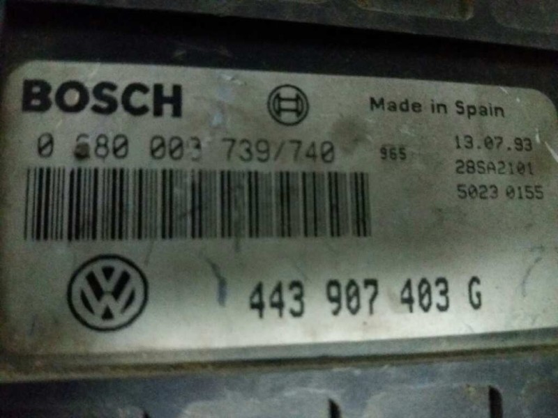 Recambio de centralita motor uce para  referencia OEM IAM 0280000739740 443907403G 