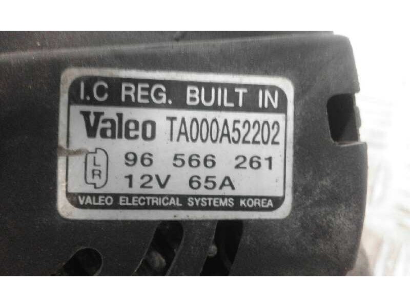 Recambio de alternador para  referencia OEM IAM TA000A52202 D.MATIZ 96566261