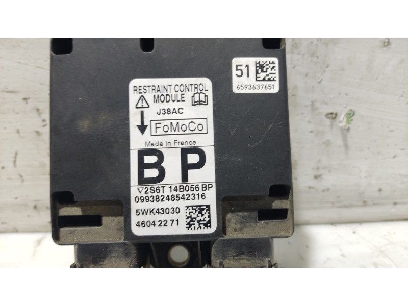 Recambio de centralita airbag para mazda 2 berlina (dy) referencia OEM IAM 5WK43030  