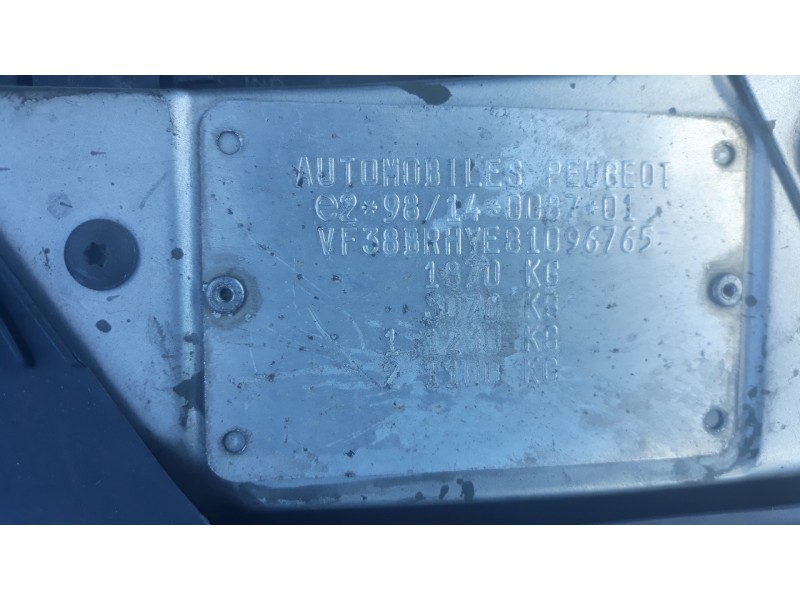 peugeot 406 berlina (s1/s2) 2.0 hdi cat   |   0.95 - 0.05 | 1995 - 2005 | 90 cv / 66 kw del año 1995