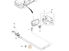 Recambio de cable para chevrolet aveo / kalos hatchback (t250, t255) 1.4 referencia OEM IAM 96540936  