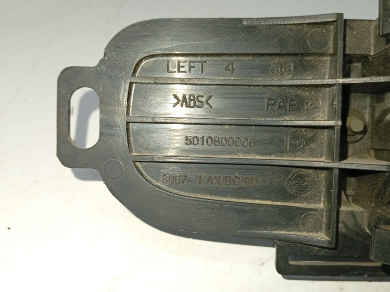 Recambio de maneta interior trasera izquierda para nissan micra (k12e) referencia OEM IAM 80671AX611  