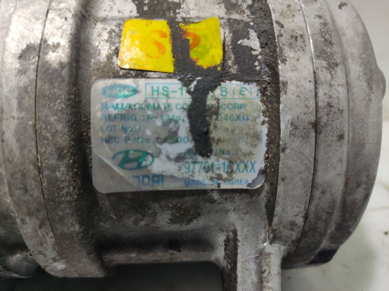 Recambio de compresor aire acondicionado para hyundai getz (tb) 1.1 referencia OEM IAM 977011C100  