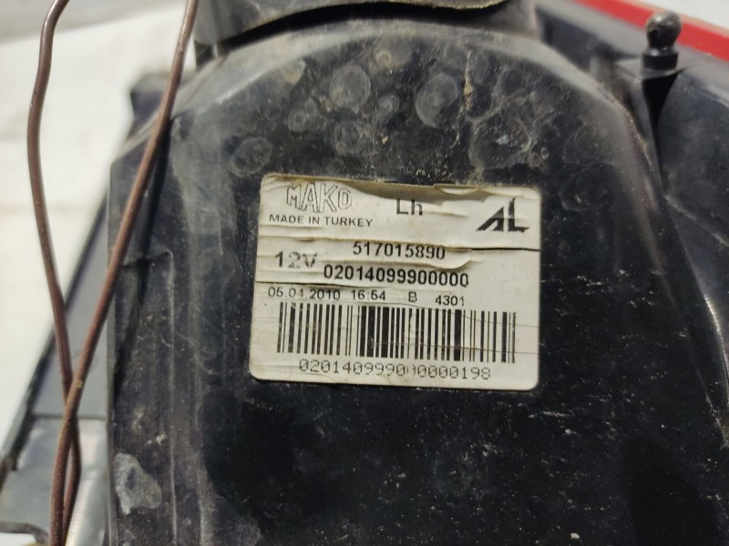 Recambio de piloto trasero izquierdo para fiat punto evo (199_) 1.4 16v referencia OEM IAM   