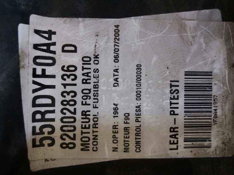 Recambio de caja reles / fusibles para renault laguna ii (bg0) authentique   |   11.01 - 12.05 | 2001 - 2005 | 101 cv / 74 kw re