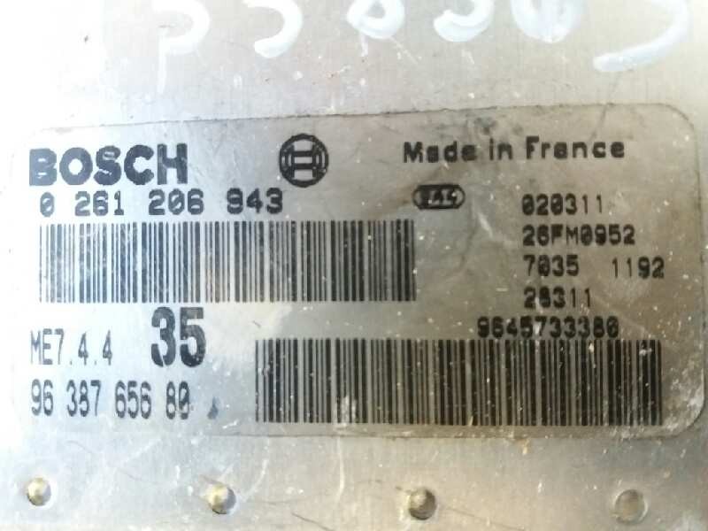 Recambio de centralita motor uce para peugeot 206 cc cc   |   01.01 - 12.04 | 2001 - 2004 | 109 cv / 80 kw referencia OEM IAM 02