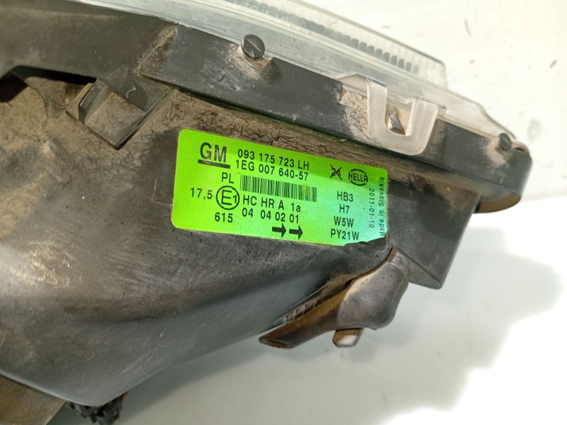 Recambio de faro izquierdo para opel astra g berlina referencia OEM IAM 1216157 093175723 1EG00764057
