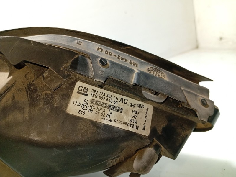 Recambio de faro izquierdo para opel astra g berlina referencia OEM IAM 1216539 093175368 1EG00764053