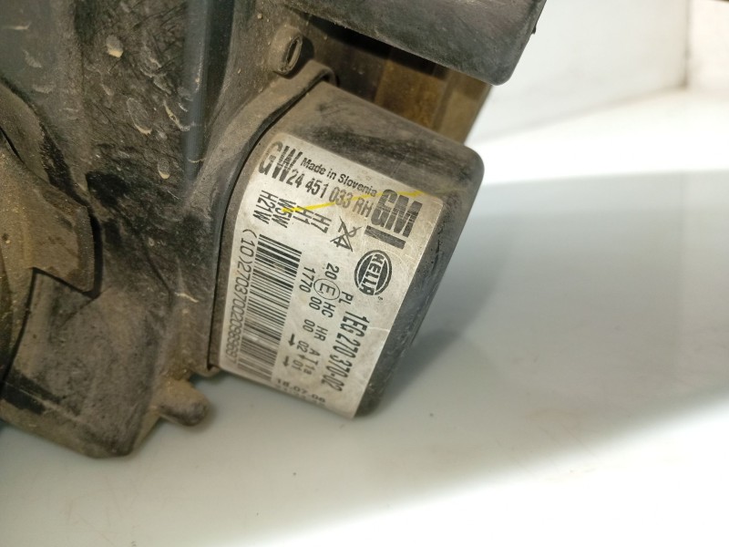 Recambio de faro derecho para opel astra h berlina referencia OEM IAM 1216562 24451033 1EG27037002