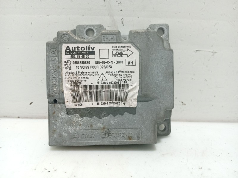 Recambio de centralita airbag para peugeot 407 (6d_) 1.8 16v (6d6fyc) referencia OEM IAM 9655880880  603554600