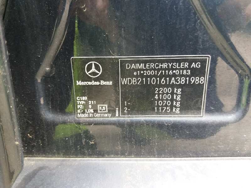 mercedes clase e (w211) berlina e 270 cdi (211.016)   |   01.02 - 12.05 | 2002 - 2005 | 177 cv / 130 kw del año 2002