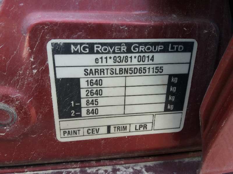 mg rover serie 45 (t/rt) 1.4 16v cat   |   0.04 - 0.05 | 2004 - 2005 | 103 cv / 76 kw del año 2004