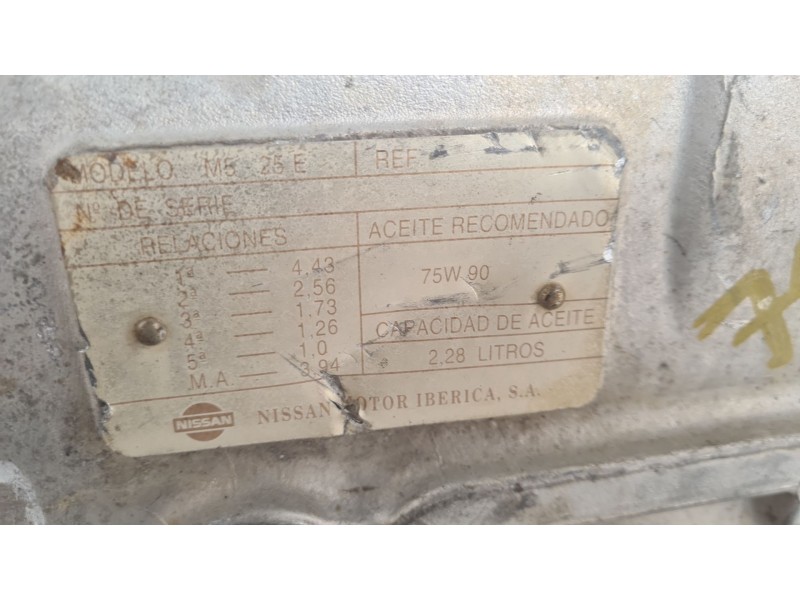 Recambio de caja cambios para nissan cabstar e bd30 referencia OEM IAM 320109X451 M525E 