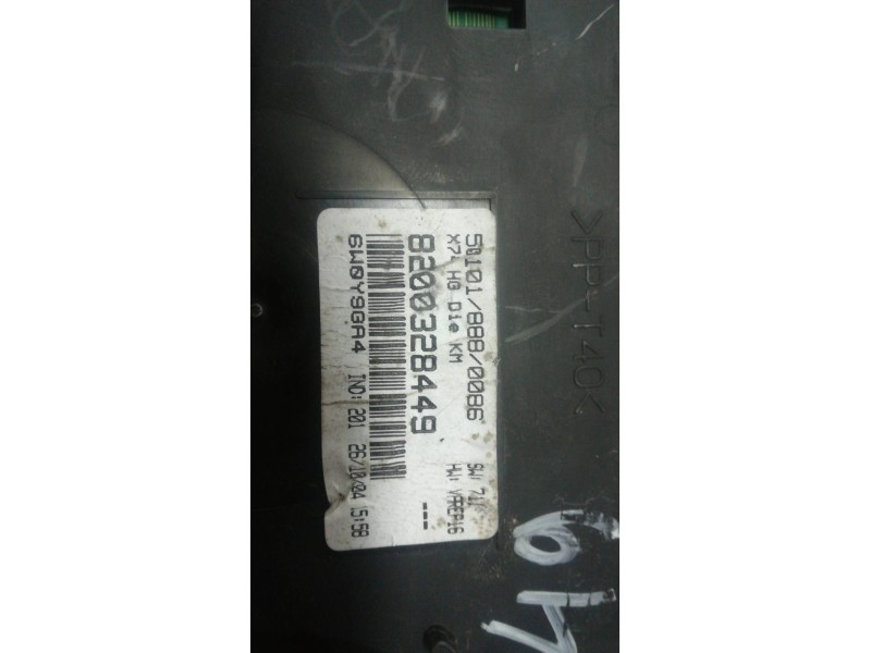 Recambio de cuadro instrumentos para renault laguna ii (bg0) privilege   |   03.01 - 12.05 | 2001 - 2005 | 120 cv / 88 kw refere Recambio de cuadro instrumentos para renault laguna ii (bg0) privilege   |   03.01 - 12.05 | 2001 - 2005 | 120 cv / 88 kw refere