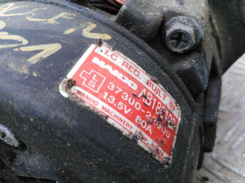 Recambio de alternador para hyundai accent (lc) 1.3 cat   |   0.00 - ... | 2000 | 84 cv / 62 kw referencia OEM IAM  AB180128 373