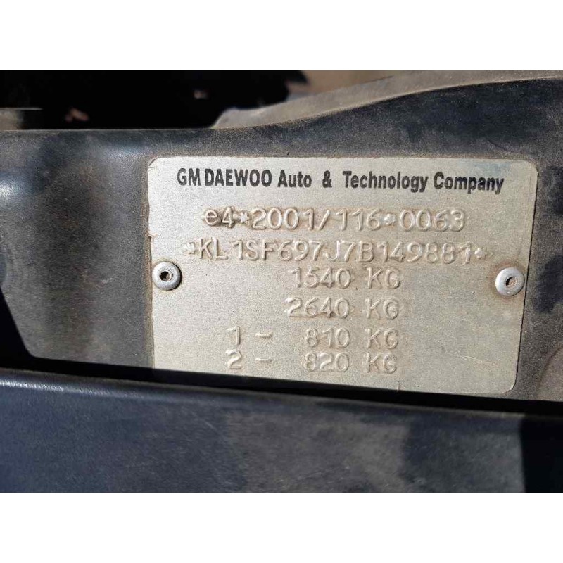 chevrolet aveo lt   |   02.06 - 12.10 | 2006 - 2010 | 94 cv / 69 kw del año 2006