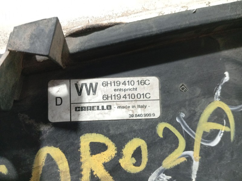 Recambio de faro derecho para seat arosa (6h1) referencia OEM IAM   