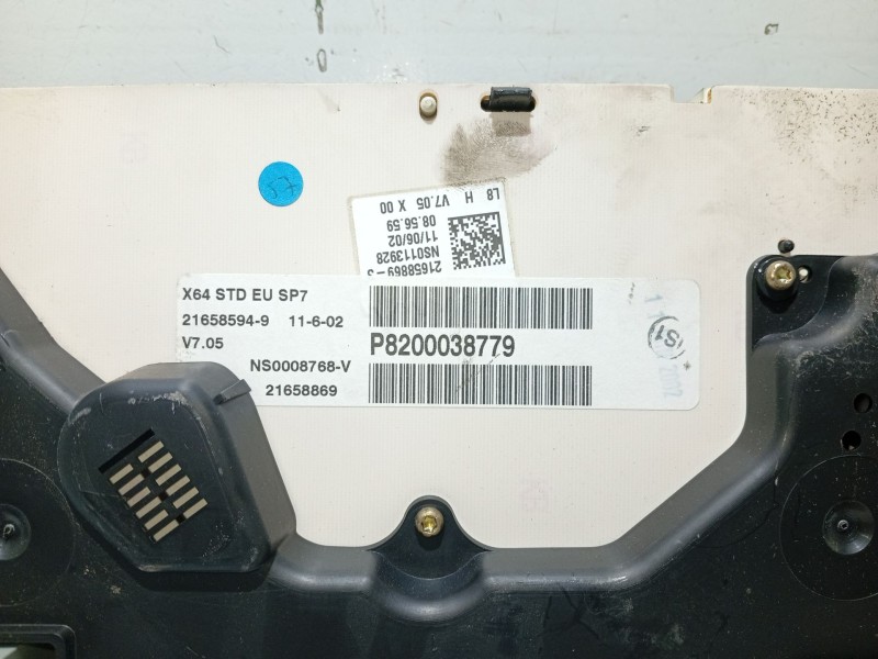 Recambio de cuadro instrumentos para renault megane i coupe fase 2 referencia OEM IAM 8200038779 P8200038779 216585949