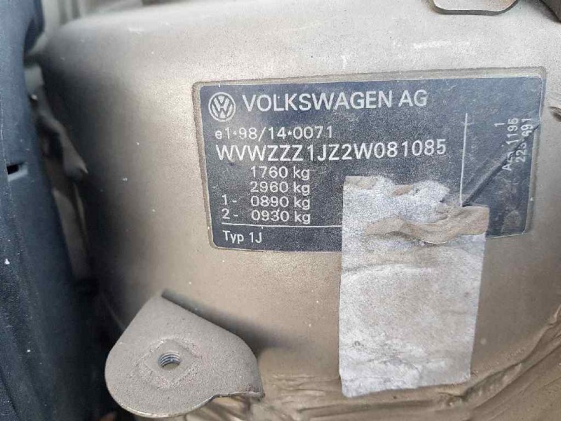 volkswagen bora berlina (1j2) conceptline   |   05.00 - 12.05 | 2000 - 2005 | 105 cv / 77 kw del año 2000