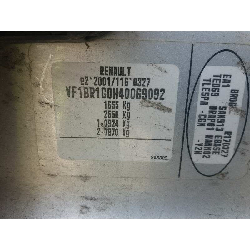 renault clio iii business   |   10.07 - 12.09 | 2007 - 2009 | 68 cv / 50 kw del año 2007