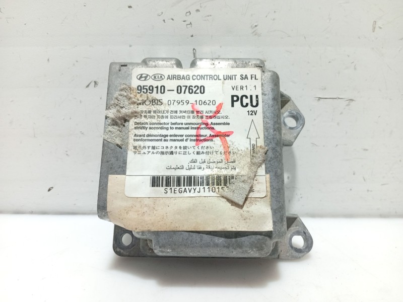 Recambio de centralita airbag para kia picanto referencia OEM IAM 9591007620  0795910620
