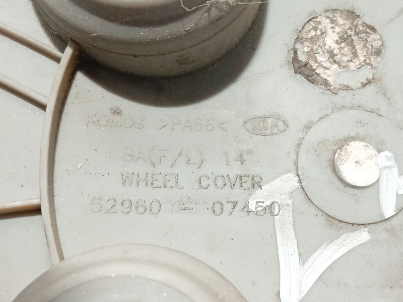 Recambio de tapacubos para kia picanto referencia OEM IAM 5296007450  