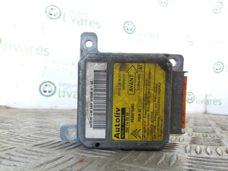 Recambio de centralita airbag para citroen xantia berlina    |   0.98 - 0.02 | 1998 - 2002 referencia OEM IAM 550740900 96339015