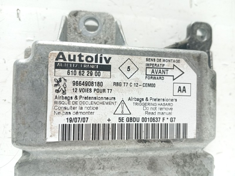 Recambio de centralita airbag para peugeot 308 i (4a_, 4c_) 2.0 hdi referencia OEM IAM 9664908180  