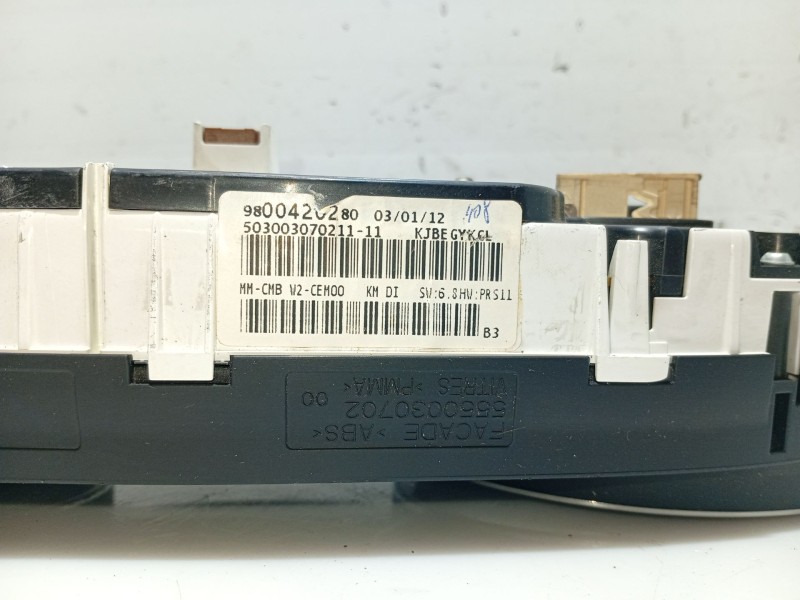 Recambio de cuadro instrumentos para peugeot 508 i (8d_) 1.6 hdi referencia OEM IAM 8247X1 9800420280 50300307211