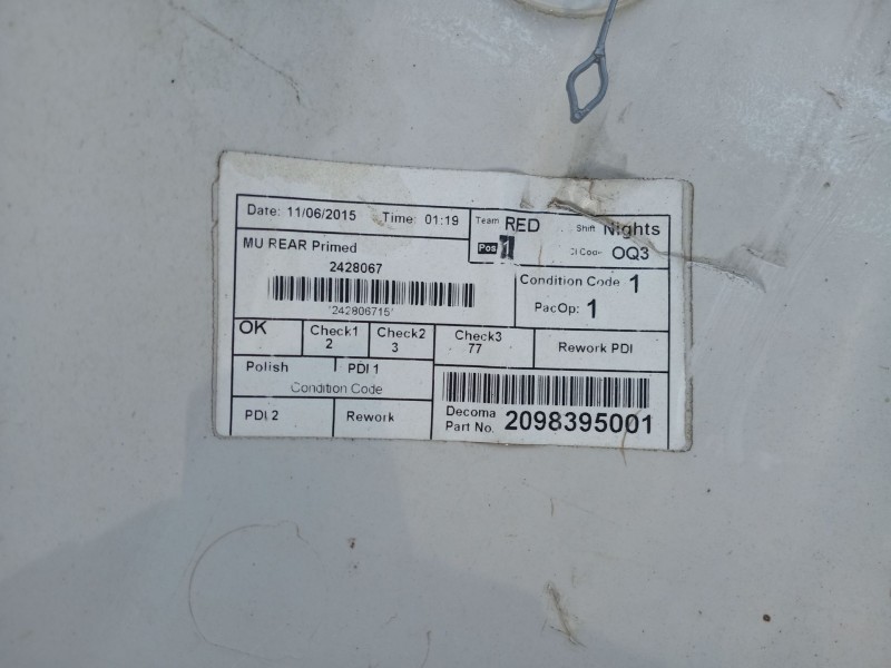 Recambio de paragolpes trasero para mini mini (r50, r53) one referencia OEM IAM 51127127954  