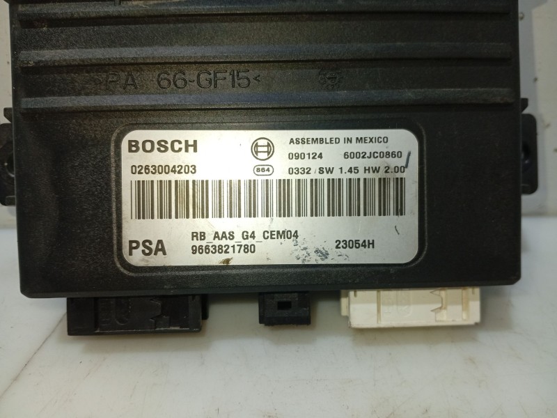 Recambio de modulo electronico para citroën c5 berlina exclusive referencia OEM IAM 9663821780 6590CZ 6590EA