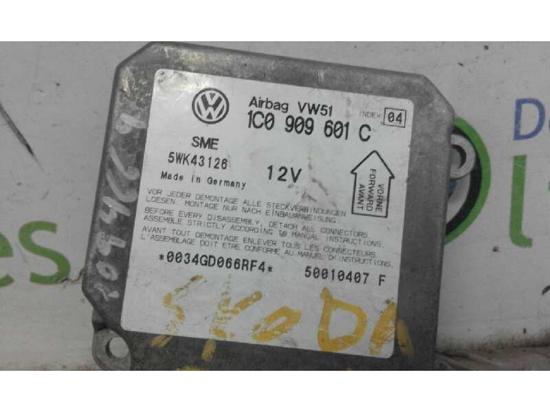 Recambio de centralita airbag para skoda fabia (6y2/6y3) fresh   |   01.00 - 12.04 | 2000 - 2004 | 64 cv / 47 kw referencia OEM 