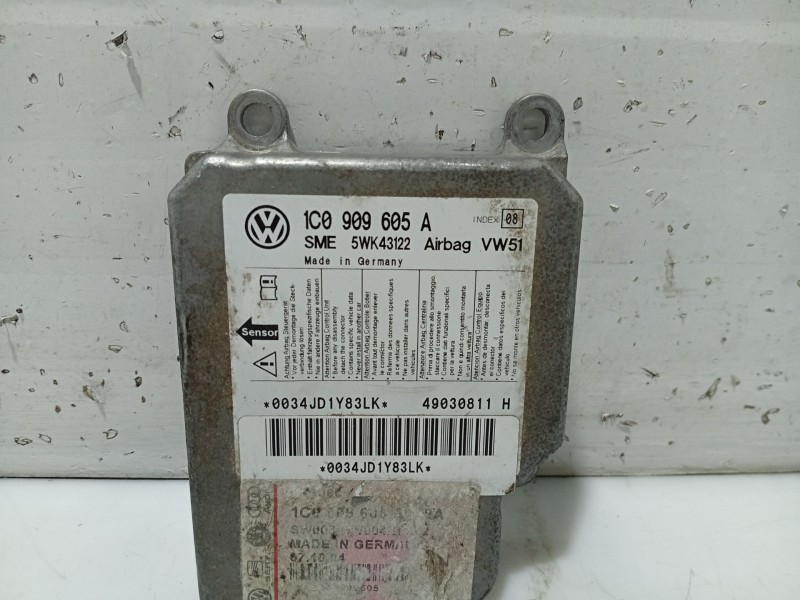 Recambio de centralita airbag para volkswagen golf iv (1j1) 1.6 referencia OEM IAM 1C0909605A  5WK43122