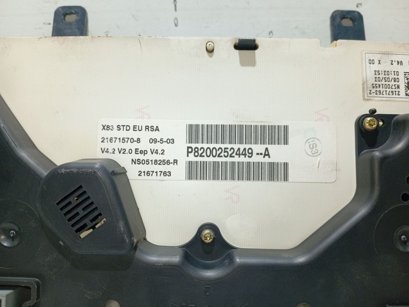 Recambio de cuadro instrumentos para nissan primastar autobús (x83) dci 80 referencia OEM IAM 8200252449A P8200252449A 21671763