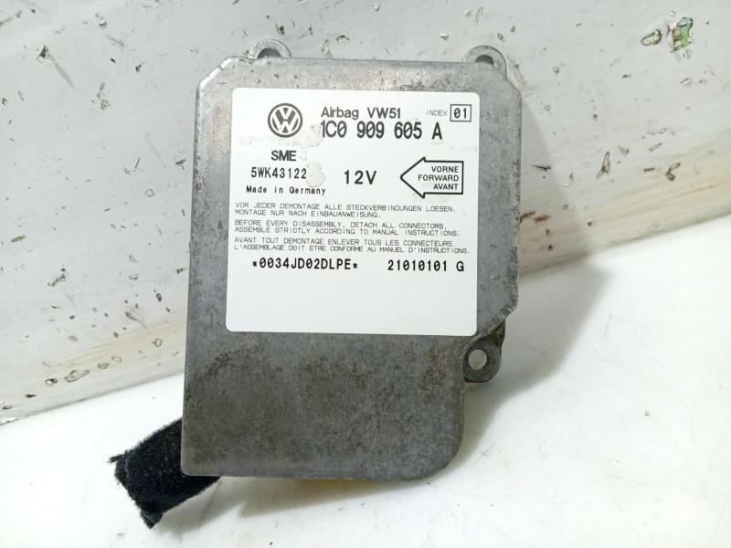 Recambio de centralita airbag para seat leon (1m1) 1.6 16 v referencia OEM IAM 1C0909605A  5WK43122