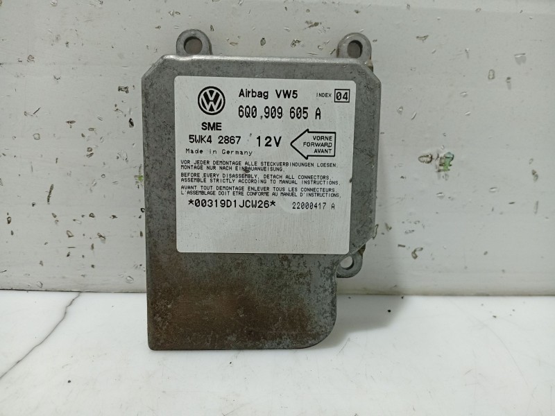 Recambio de centralita airbag para seat toledo ii (1m2) 1.9 tdi referencia OEM IAM 6Q0909605A  5WK42867