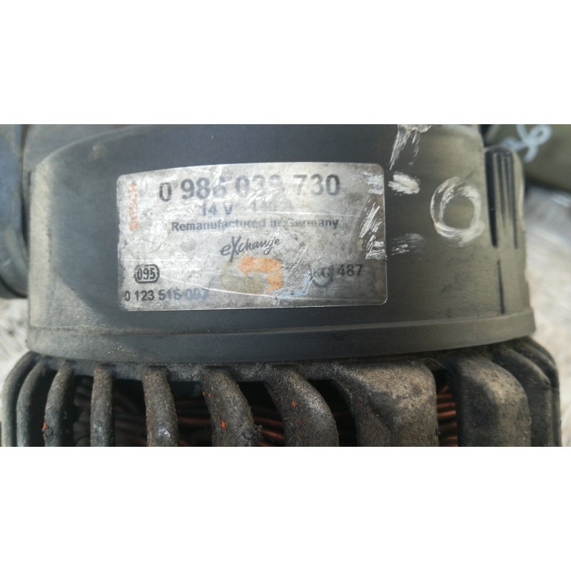 Recambio de alternador para bmw serie 5 berlina (e39)    |   0.95 - 0.03 | 1995 - 2003 referencia OEM IAM 0986039730  