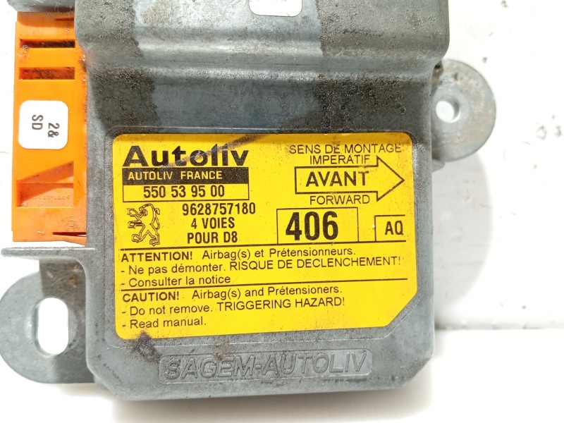 Recambio de centralita airbag para peugeot 406 berlina (s1/s2) referencia OEM IAM 9628757180  550539500